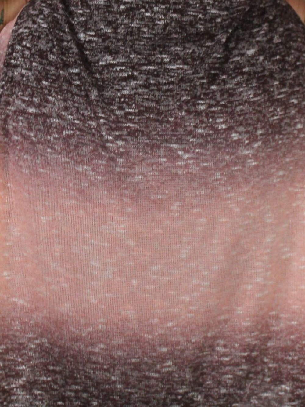 Long Plus Size Cardigan Peach Ombre 4X - Picture 2 of 2